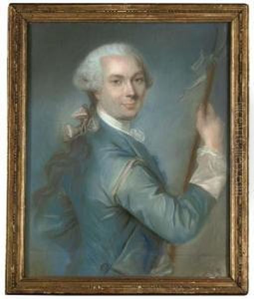 Portrait Of Pierre De Jelyotte Oil Painting by Louis Vigee