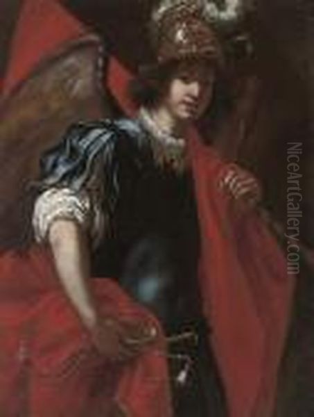 The Archangel Michael Oil Painting by Jacopo Vignali