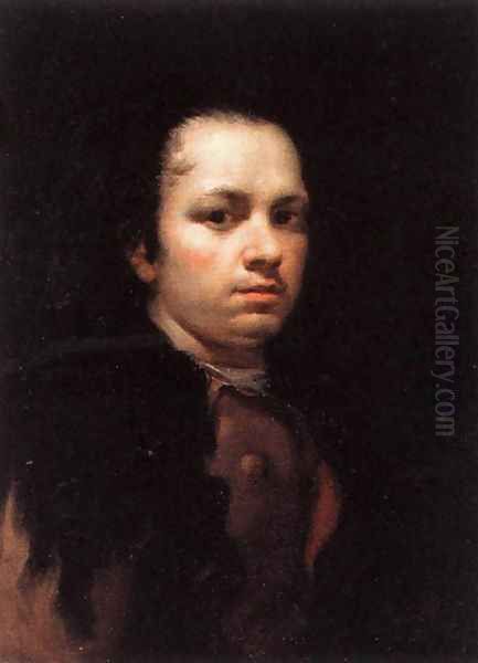 Self-Portrait I Oil Painting by Francisco De Goya y Lucientes