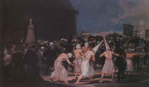 Procession Of Flagellants On Good Friday Oil Painting by Francisco De Goya y Lucientes