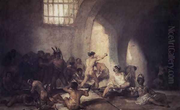 The Madhouse Oil Painting by Francisco De Goya y Lucientes