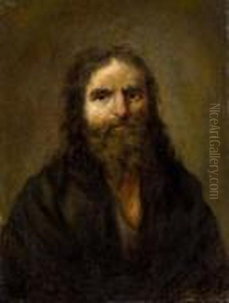 Figure D'homme Barbu Oil Painting by Claude Vignon