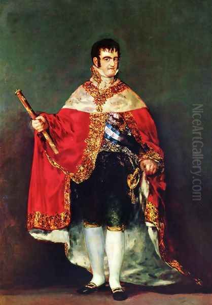 Portrait of Fernando VIII Oil Painting by Francisco De Goya y Lucientes