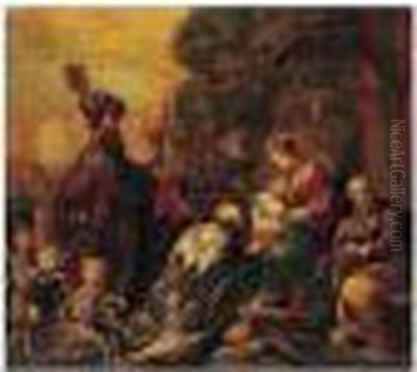 The Adoration Of The Magi Oil Painting by Claude Vignon