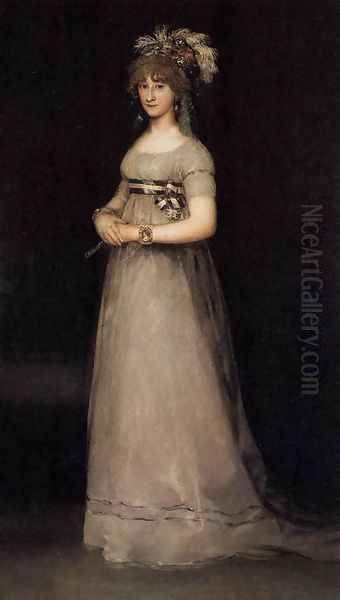 Portrait Of The Countess Of Chinchon Oil Painting by Francisco De Goya y Lucientes