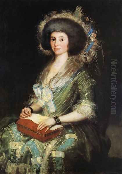 Portrait Of The Wife Of Juan Agustin Cean Bermudez Oil Painting by Francisco De Goya y Lucientes