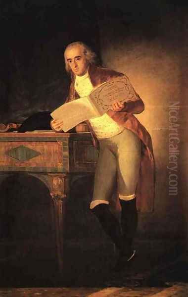 Bernardo de Iriarte Oil Painting by Francisco De Goya y Lucientes