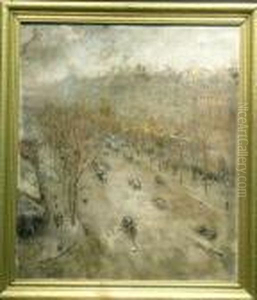 Boulevard Des Italiens Oil Painting by Cesar A. Villacres