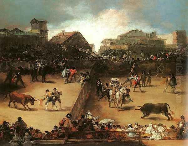 The Bullfight Oil Painting by Francisco De Goya y Lucientes