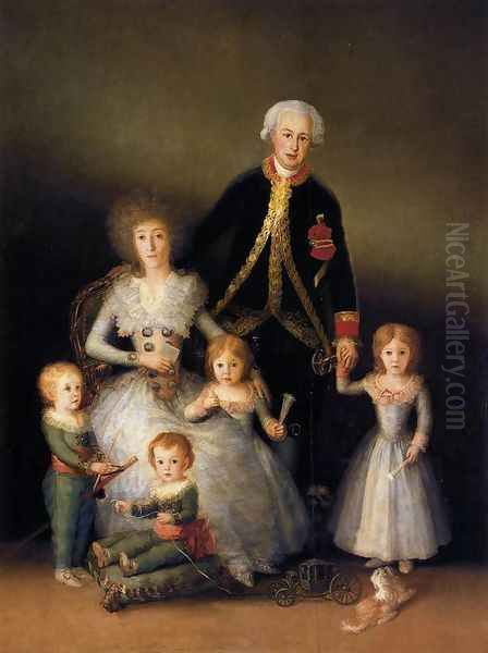 The Family Of The Duke Of Osuna Oil Painting by Francisco De Goya y Lucientes