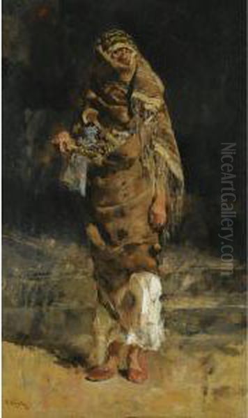 The Warrior Oil Painting by Jose Villegas y Cordero