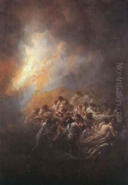 The Fire Oil Painting by Francisco De Goya y Lucientes