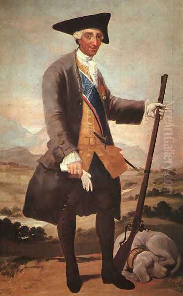 Charles III Oil Painting by Francisco De Goya y Lucientes