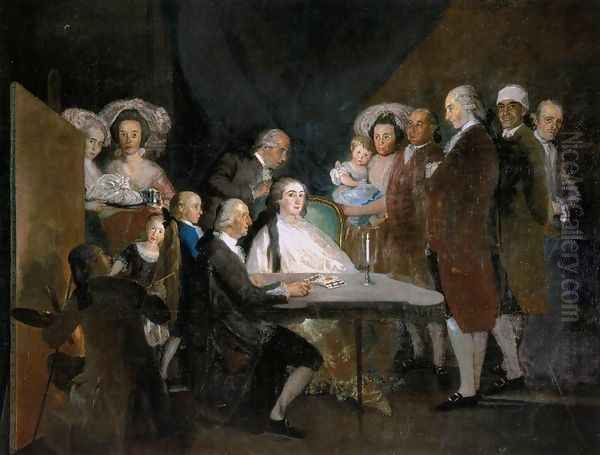 The Family Of The Infante Don Luis Oil Painting by Francisco De Goya y Lucientes