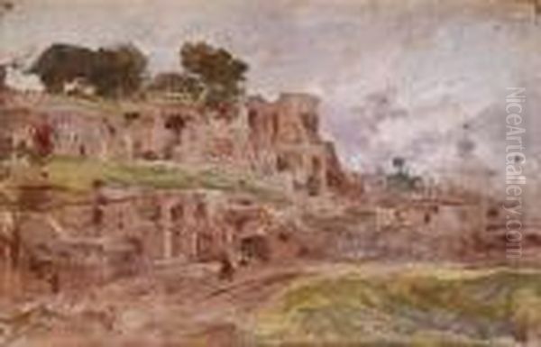 Ruinas Oil Painting by Ricardo Villodas Y De La Torre