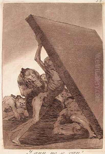 And Still They Don't Go! Oil Painting by Francisco De Goya y Lucientes