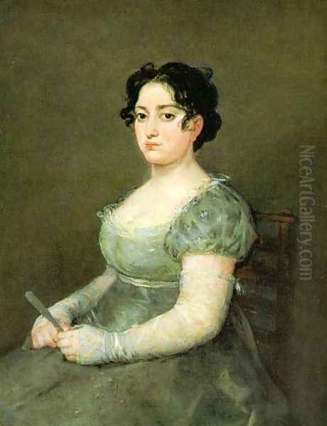 The Woman With A Fan Oil Painting by Francisco De Goya y Lucientes