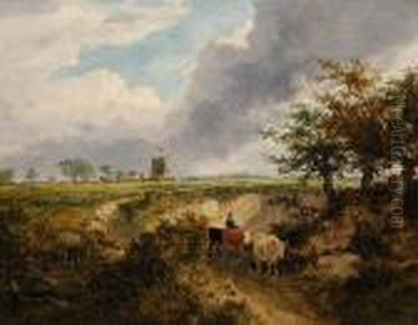 Old Wimbledon Common Oil Painting by George Vincent