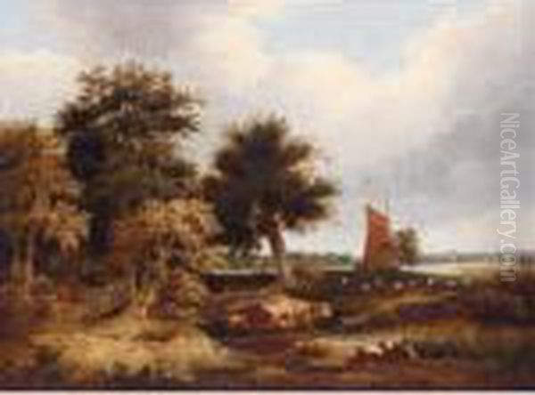 Postwick Grove Oil Painting by George Vincent