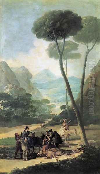 The Fall (La Caída) Oil Painting by Francisco De Goya y Lucientes