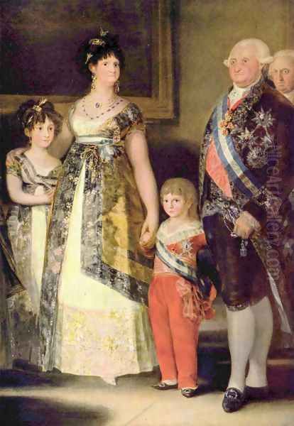 Charles IV and his Family (detail) Oil Painting by Francisco De Goya y Lucientes