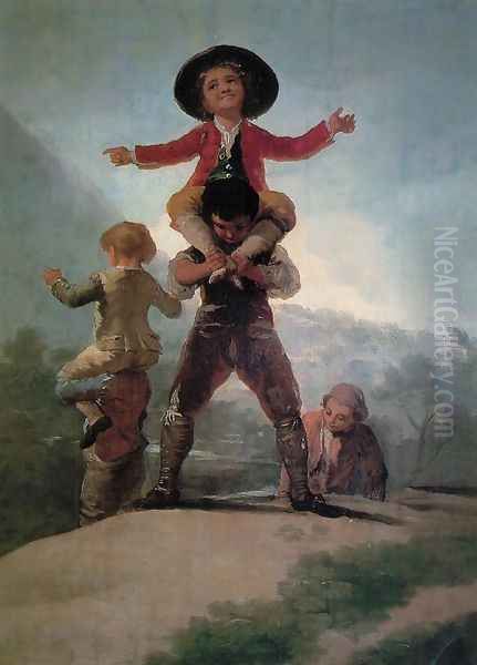 Little Giants Oil Painting by Francisco De Goya y Lucientes