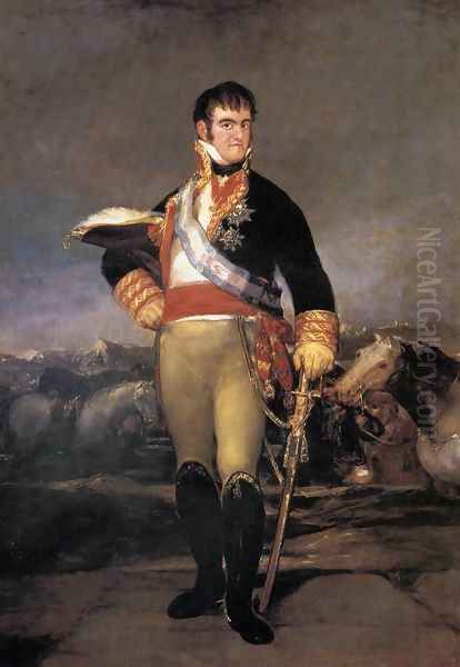 Portrait of Ferdinand VII Oil Painting by Francisco De Goya y Lucientes