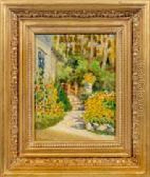 Sommerlicher Garten Oil Painting by Sergey Arsenievich Vinogradov