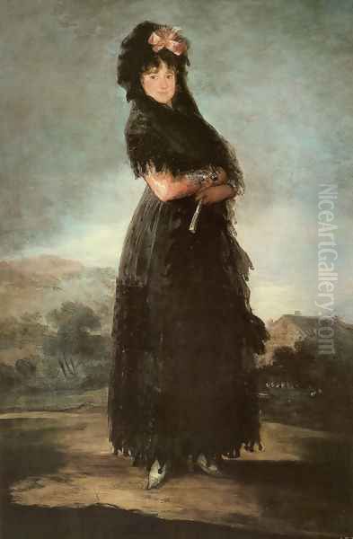 La marquesa de las Mercedes Oil Painting by Francisco De Goya y Lucientes