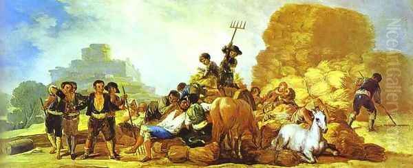 Summer Oil Painting by Francisco De Goya y Lucientes