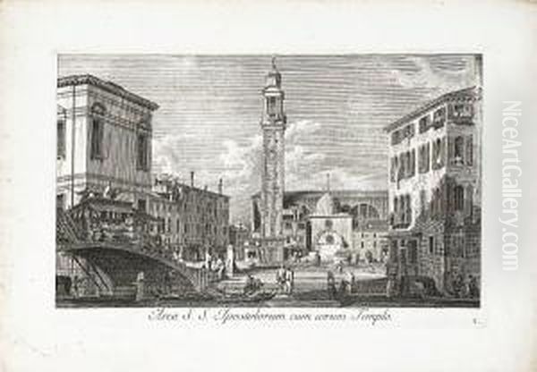 Urbis Venetiarum Prospectus Celebriories Ex Antonii Canal Oil Painting by (Giovanni Antonio Canal) Canaletto