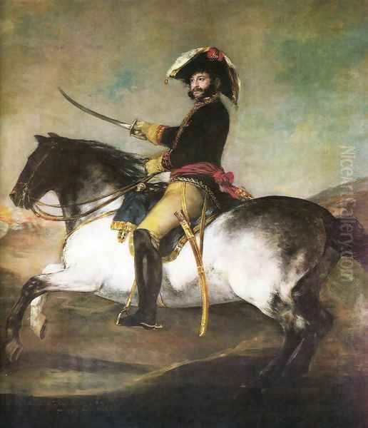 General Palafox with a horse Oil Painting by Francisco De Goya y Lucientes