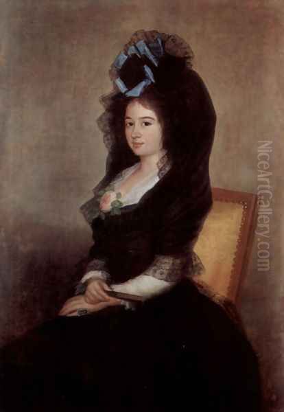 Portrait of Narcisa Baranana de Goicoechea Oil Painting by Francisco De Goya y Lucientes