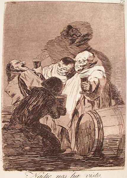 No One Has Seen Us Oil Painting by Francisco De Goya y Lucientes