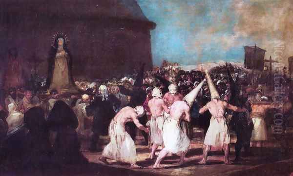 Procesión de disciplinantes Oil Painting by Francisco De Goya y Lucientes