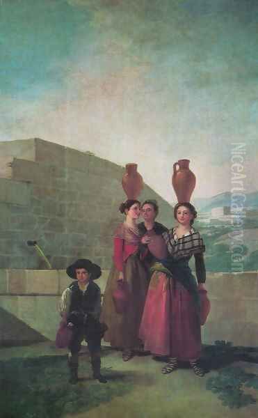 Las mozas del cántaro Oil Painting by Francisco De Goya y Lucientes