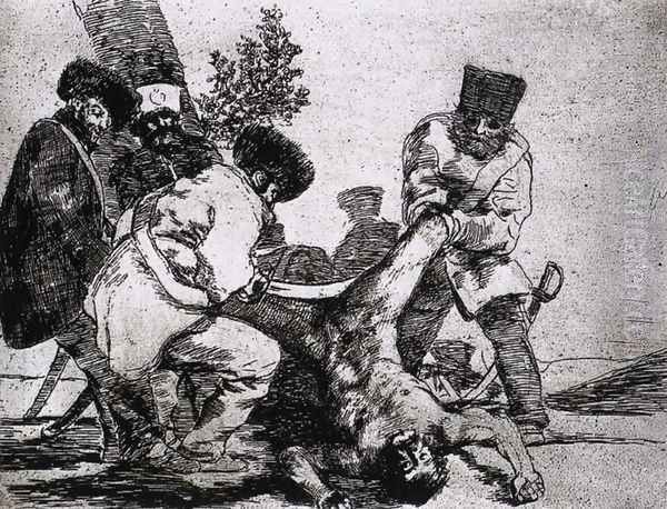 What more can one do Oil Painting by Francisco De Goya y Lucientes