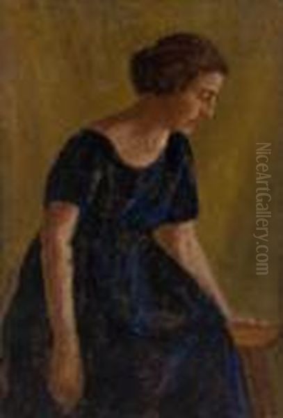 Ritratto Di Donna Oil Painting by Eugenio Viti