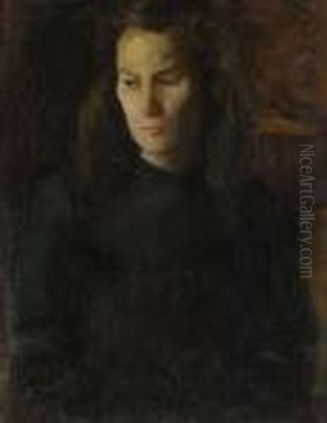 La Modella Vincenzina Oil Painting by Eugenio Viti