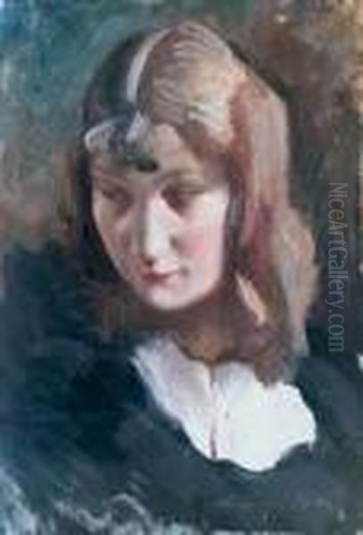 La Modella Oil Painting by Eugenio Viti