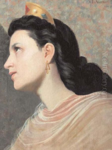 Busto Femminile Oil Painting by D'Ancona Vito