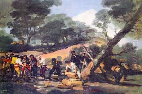 Powder Factory in the Sieerra Oil Painting by Francisco De Goya y Lucientes