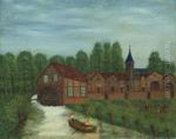 Le Moulin Oil Painting by Louis Vivin