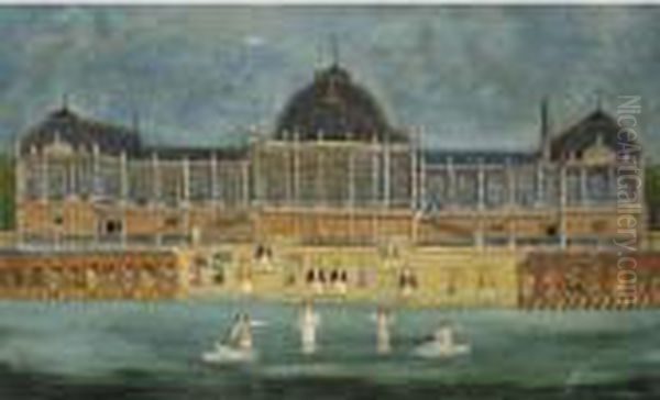 Casino De Biarritz Oil Painting by Louis Vivin