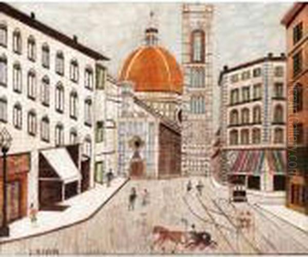 Florence Oil Painting by Louis Vivin