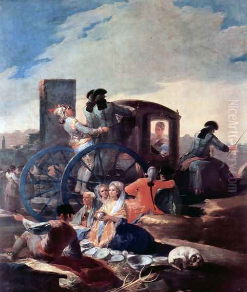 The Pottery Vendor 2 Oil Painting by Francisco De Goya y Lucientes