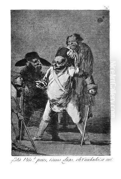 Caprichos(76) Oil Painting by Francisco De Goya y Lucientes