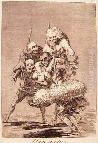 What One Does to Another Oil Painting by Francisco De Goya y Lucientes