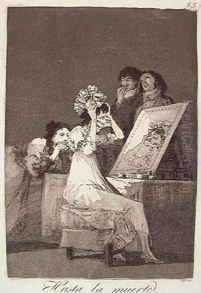 Until Death Oil Painting by Francisco De Goya y Lucientes