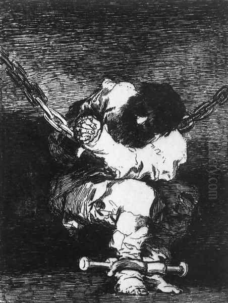 The Captivity is as Barbarous as the Crime Oil Painting by Francisco De Goya y Lucientes